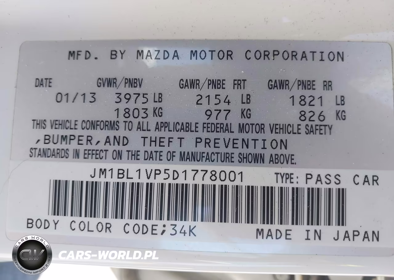 2013 Mazda Mazda3 I Touring VIN:JM1BL1VP5D1778001 - 9