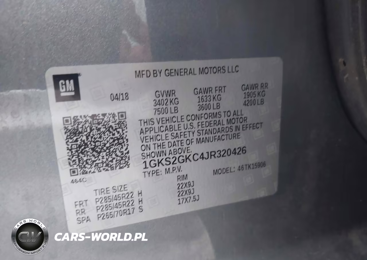 2018 GMC Yukon Xl Slt VIN:1GKS2GKC4JR320426 - 9