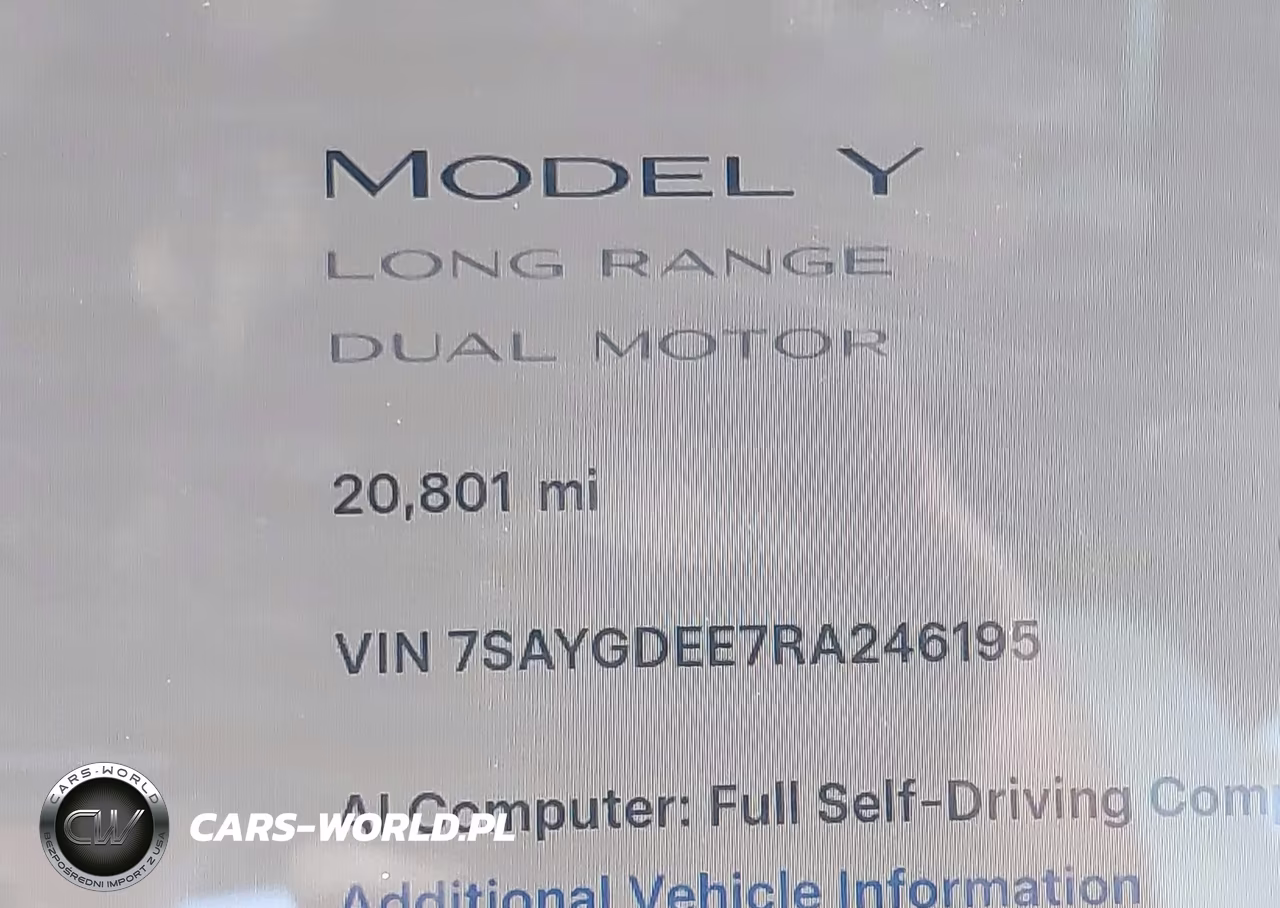 2024 Tesla Model Y Long Range Dual Motor All-Wheel Drive VIN:7SAYGDEE7RA246195 - 16