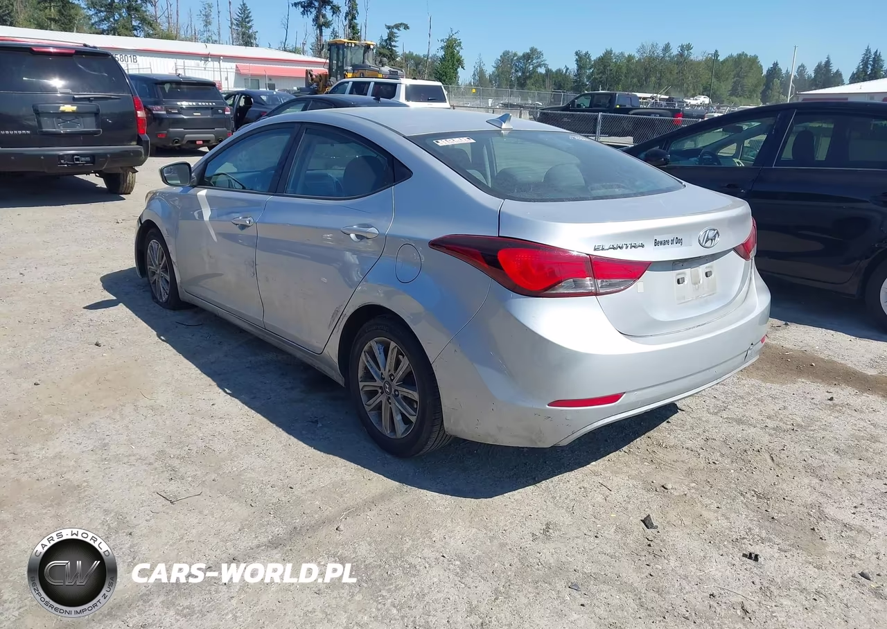 2014 Hyundai Elantra Se VIN:5NPDH4AE6EH466019 - 3