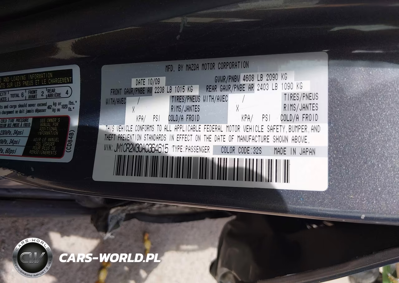 2010 Mazda Mazda5 Sport VIN:JM1CR2W30A0364615 - 9