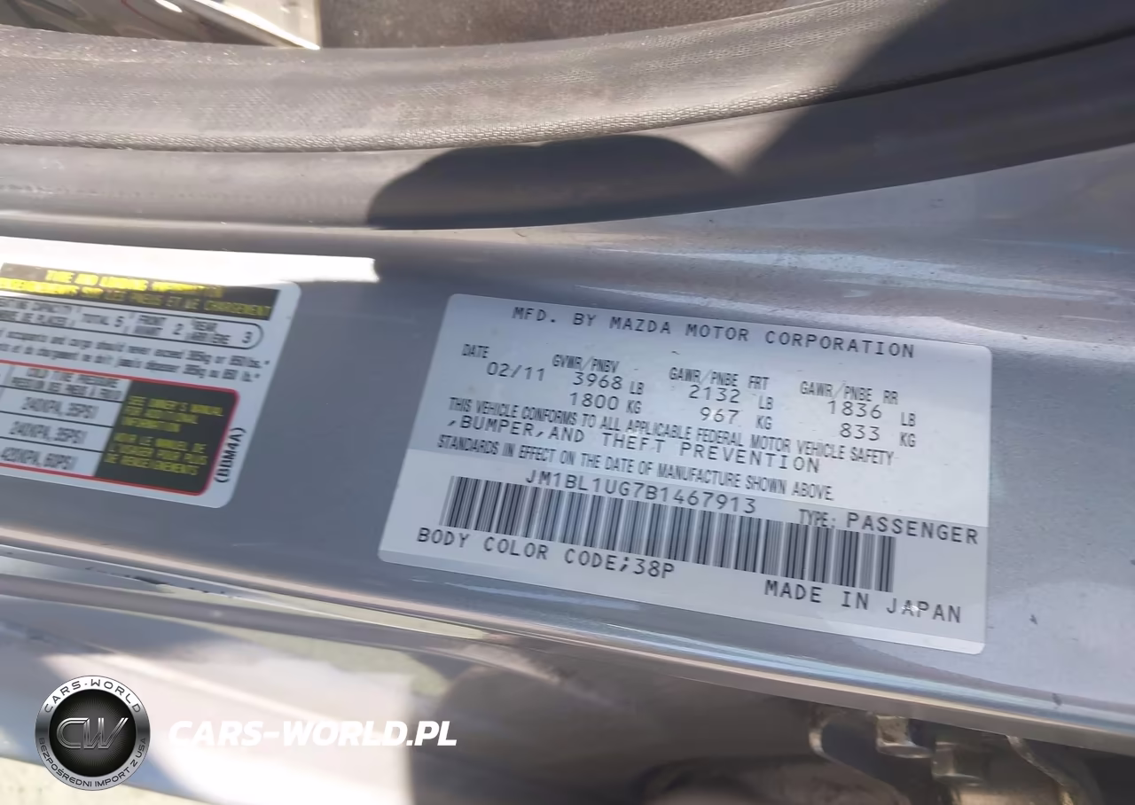 2011 Mazda Mazda3 I Sport VIN:JM1BL1UG7B1467913 - 9