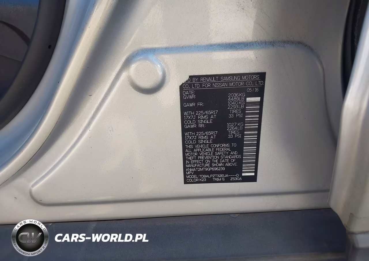 2016 Nissan Rogue S-Sl-Sv VIN:KNMAT2MT9GP696239 - 9