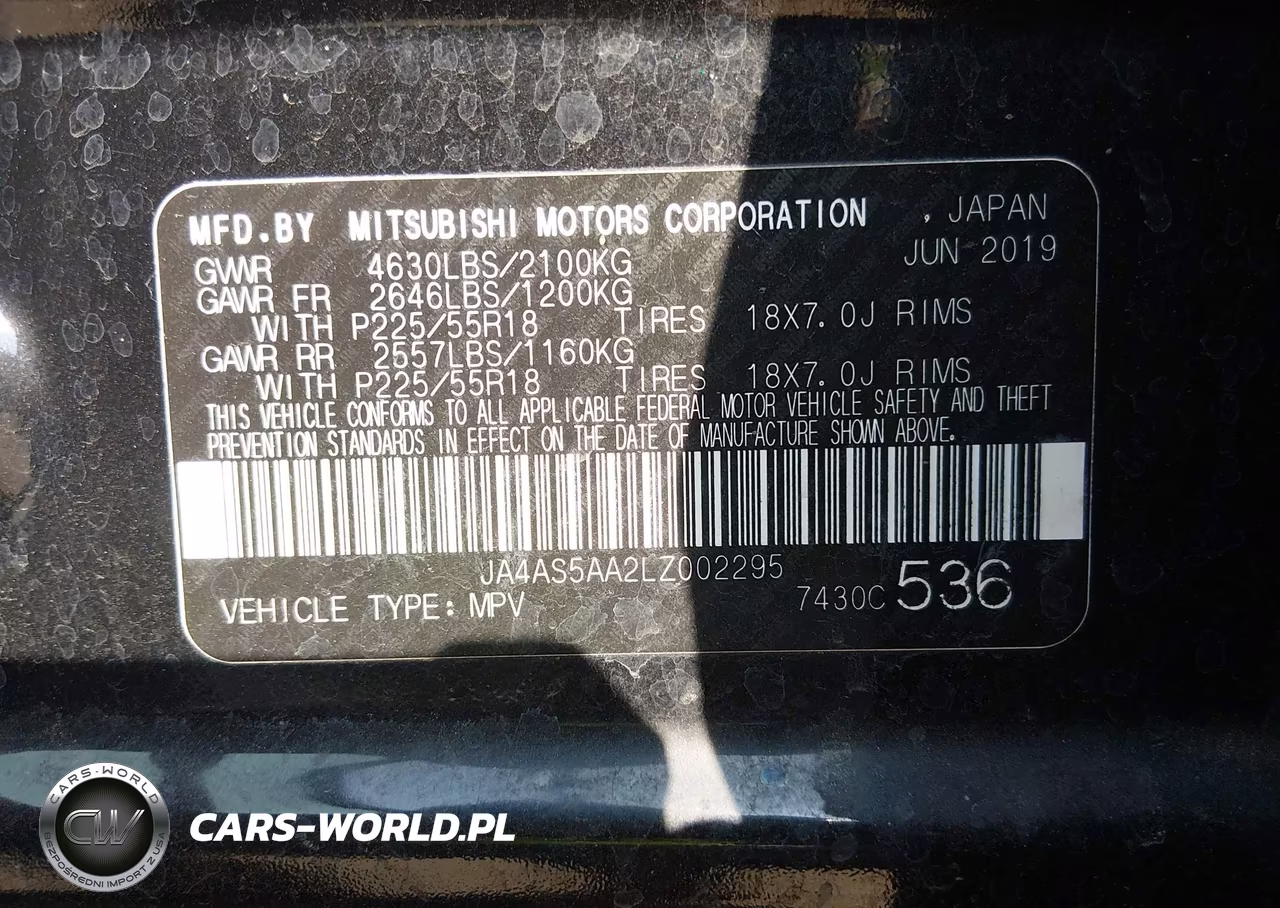 2020 Mitsubishi Eclipse Cross Se 1.5T VIN:JA4AS5AA2LZ002295 - 9
