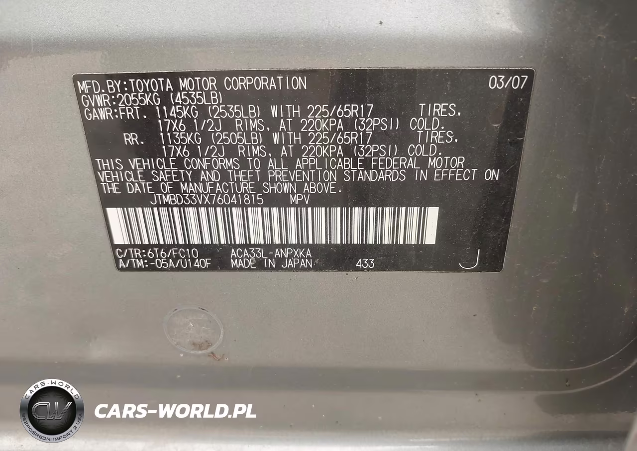 2007 Toyota Rav4 VIN:JTMBD33VX76041815 - 9