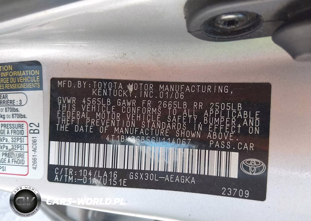 2006 Toyota Avalon Xls VIN:4T1BK36B56U114067 - 9