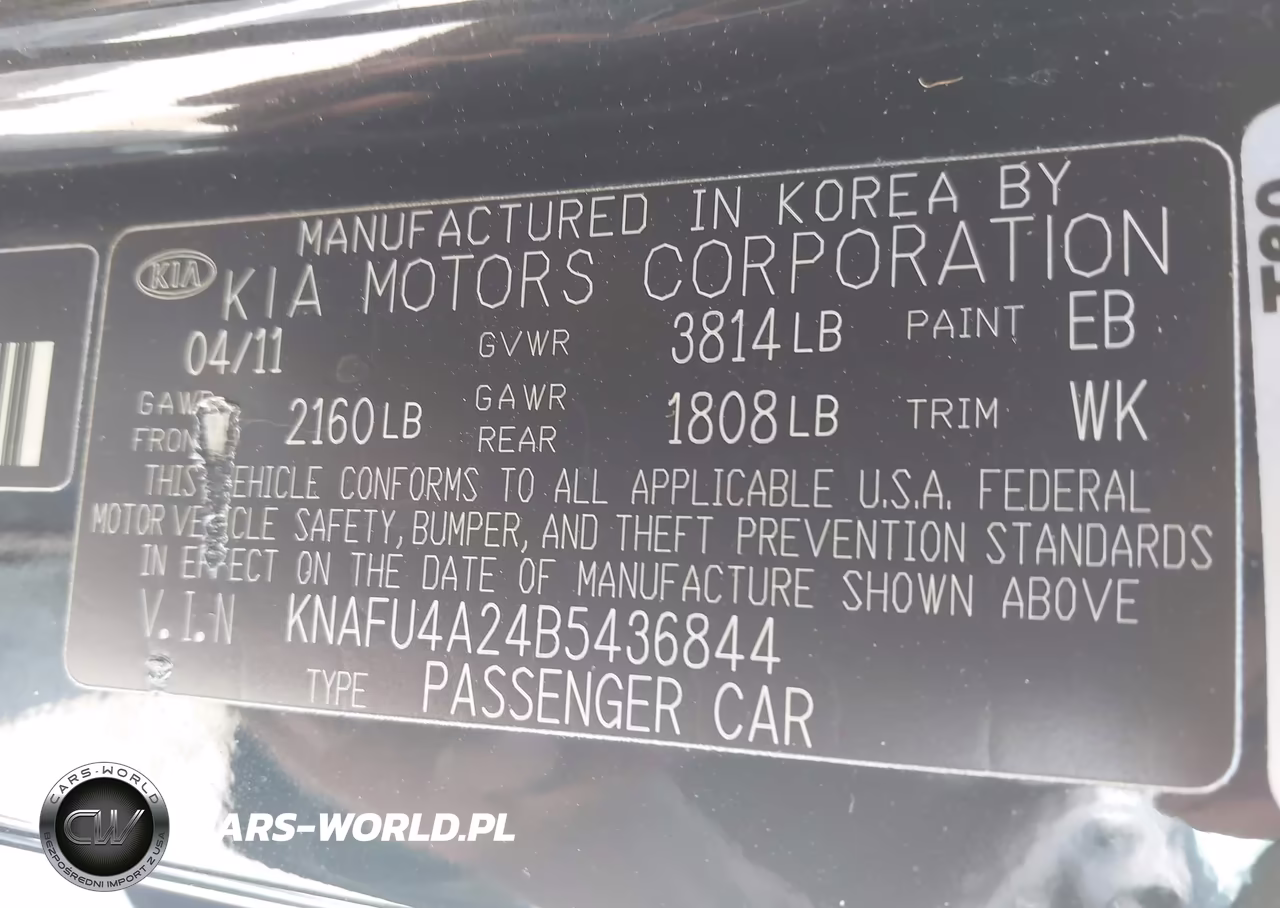 2011 Kia Forte Ex VIN:KNAFU4A24B5436844 - 9