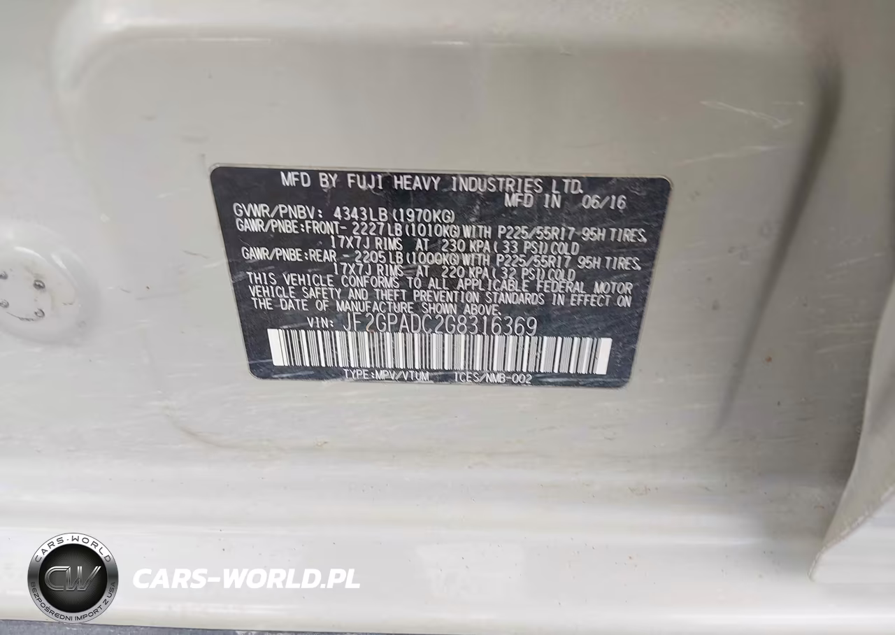 2016 Subaru Crosstrek 2.0I Premium VIN:JF2GPADC2G8316369 - 9