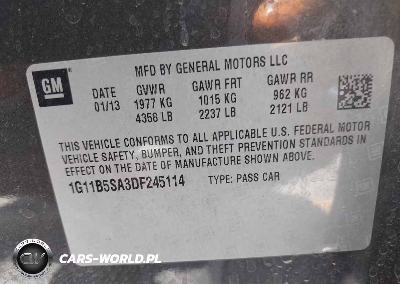 2013 Chevrolet Malibu 1Ls VIN:1G11B5SA3DF245114 - 9