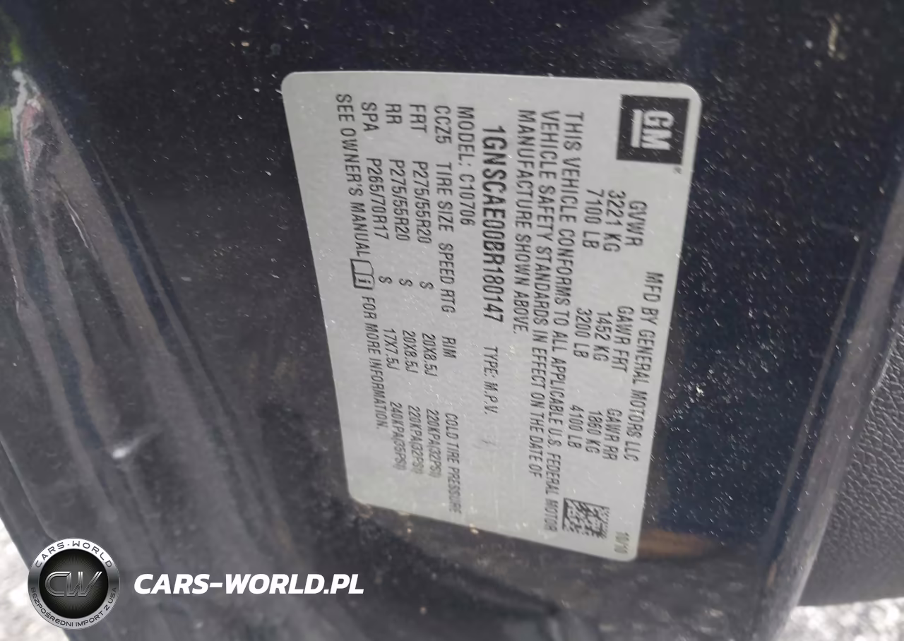 2011 Chevrolet Tahoe Ls VIN:1GNSCAE00BR180147 - 9