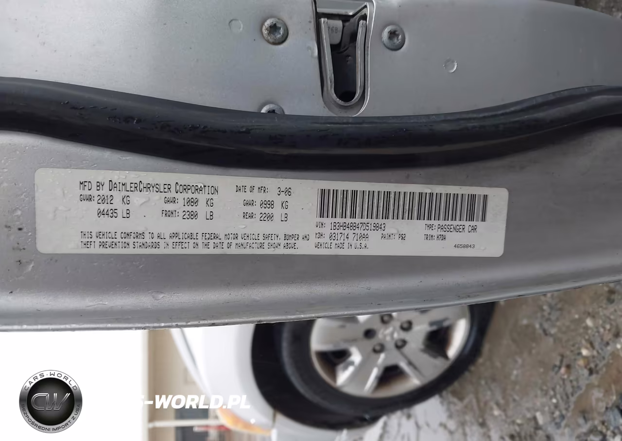 2007 Dodge Caliber Sxt VIN:1B3HB48B47D519843 - 9