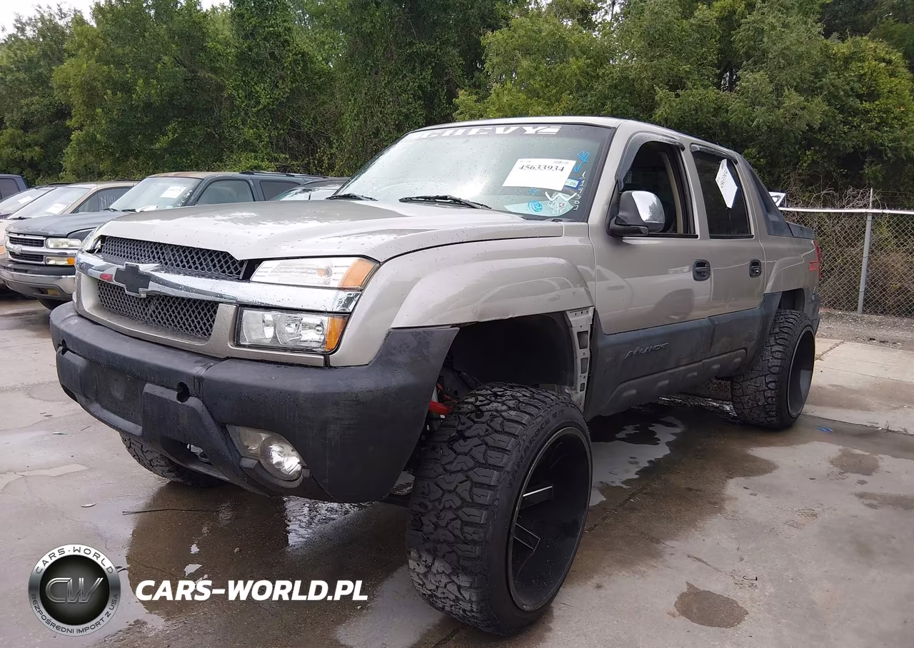 2002 Chevrolet Avalanche 1500 VIN:3GNEK13T22G119301 - 2