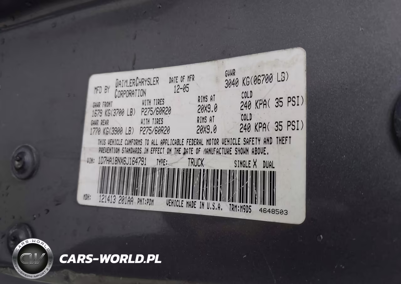 2006 Dodge Ram 1500 Slt VIN:1D7HA18NX6J164791 - 9