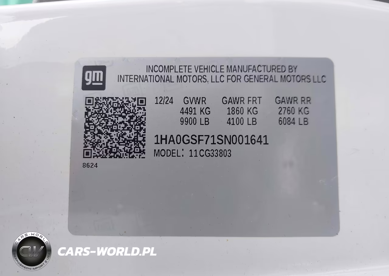 2025 Chevrolet Express Cutaway Work Van VIN:1HA0GSF71SN001641 - 9