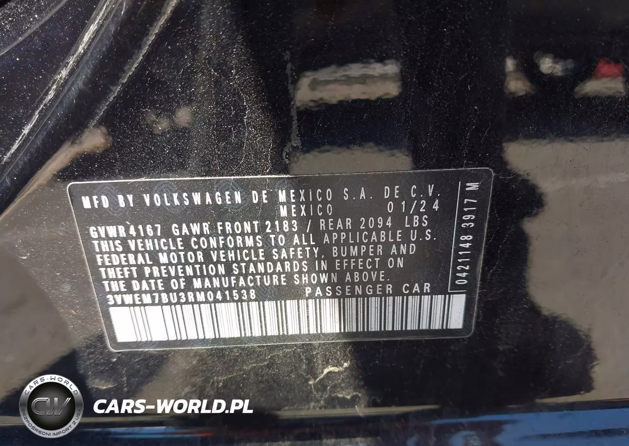 2024 Volkswagen Jetta 1.5T Se VIN:3VWEM7BU3RM041538 - 9