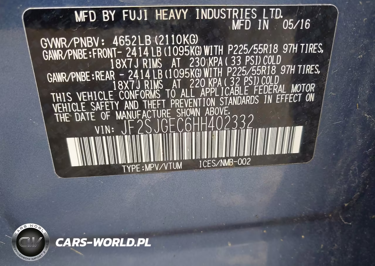 2017 Subaru Forester 2.0Xt Premium VIN:JF2SJGEC6HH402332 - 9