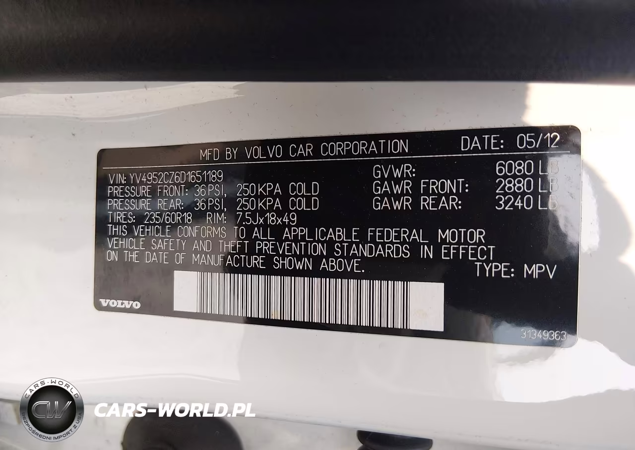2013 Volvo Xc90 3.2-3.2 Platinum-3.2 Premier Plus VIN:YV4952CZ6D1651189 - 9
