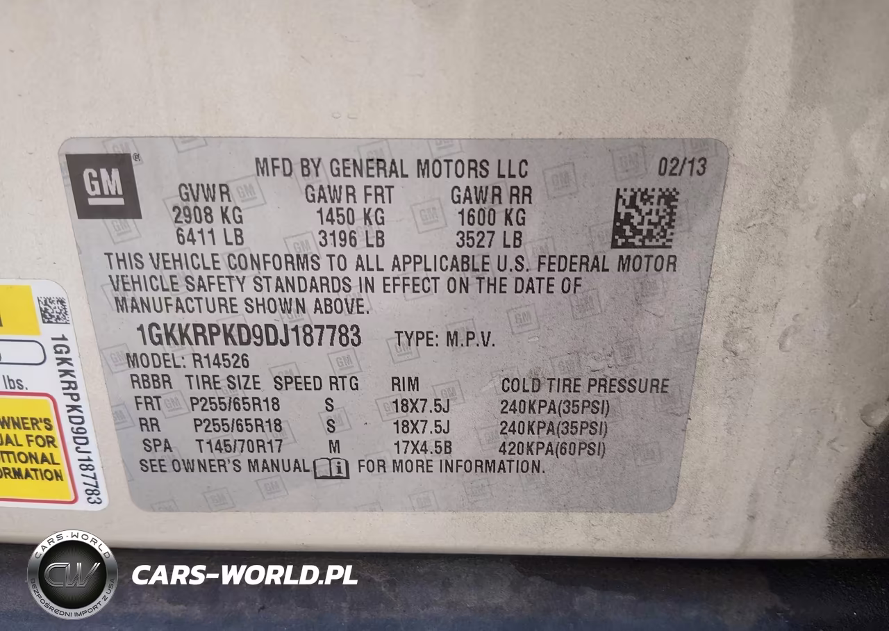 2013 GMC Acadia Sle-2 VIN:1GKKRPKD9DJ187783 - 9