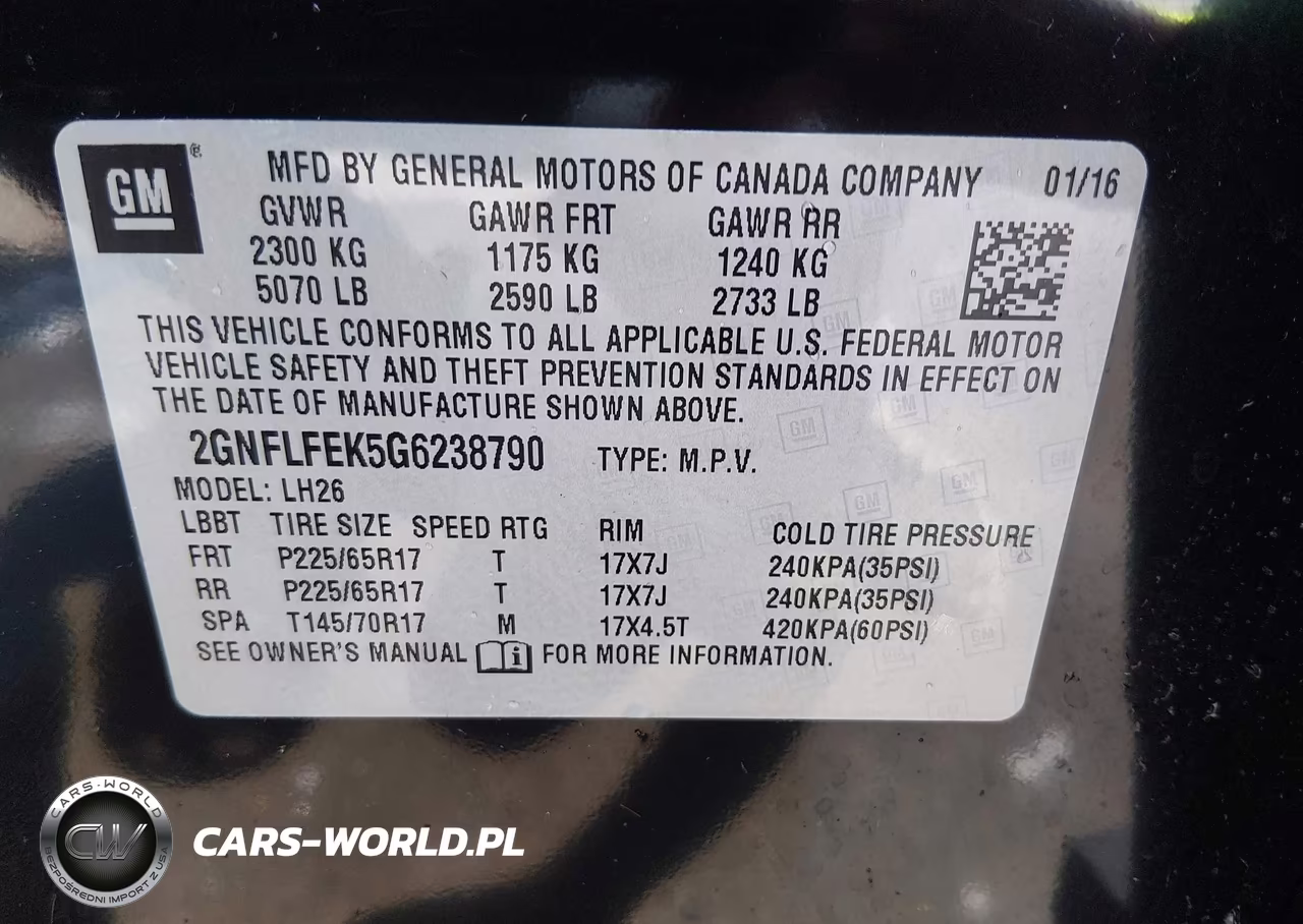 2016 Chevrolet Equinox Lt VIN:2GNFLFEK5G6238790 - 9