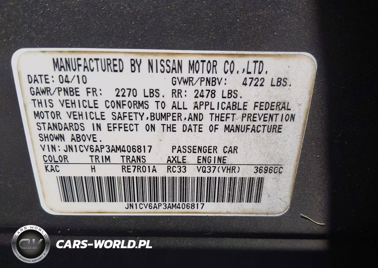 2010 Infiniti G37 Journey VIN:JN1CV6AP3AM406817 - 9