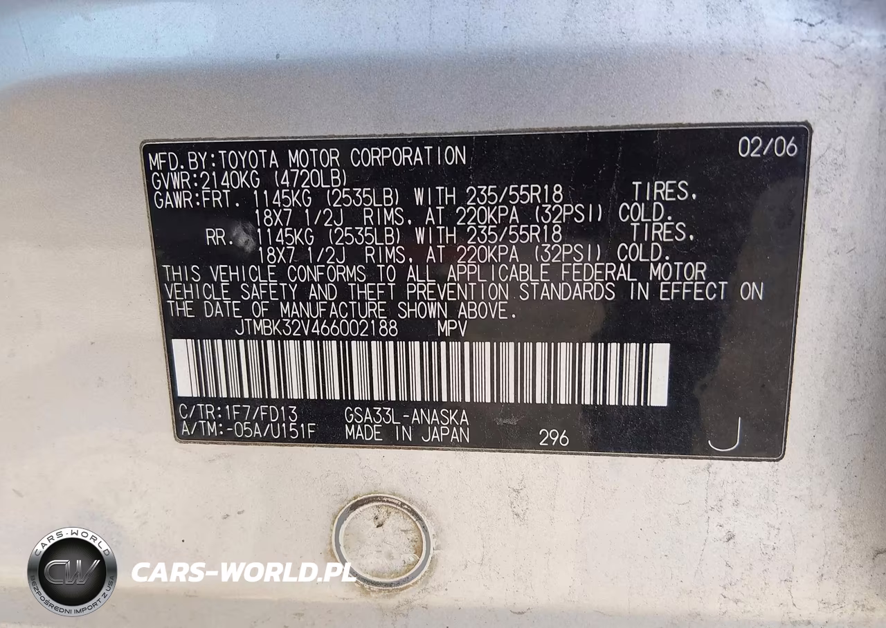 2006 Toyota Rav4 Sport V6 VIN:JTMBK32V466002188 - 9