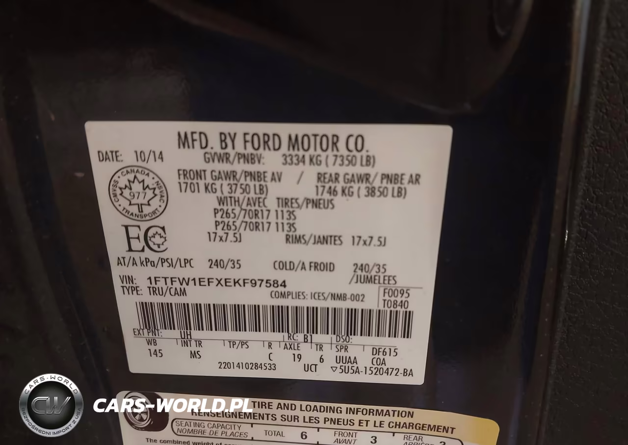 2014 Ford F-150 Xlt VIN:1FTFW1EFXEKF97584 - 9
