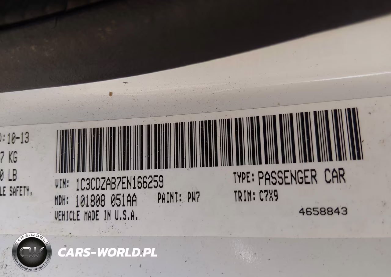 2014 Dodge Avenger Se VIN:1C3CDZAB7EN166259 - 9