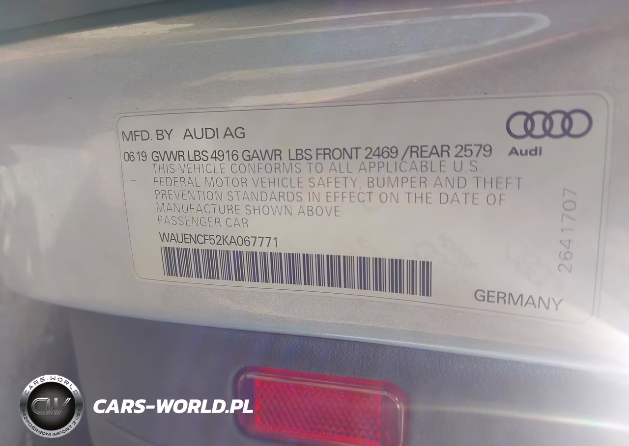 2019 Audi A5 45 Premium VIN:WAUENCF52KA067771 - 9