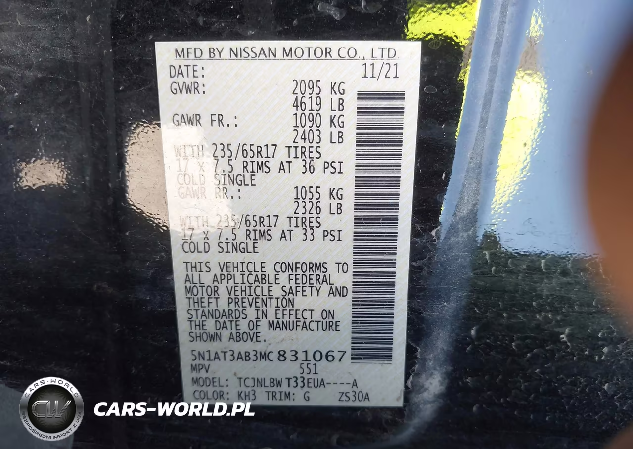 2021 Nissan Rogue S Intelligent Awd VIN:5N1AT3AB3MC831067 - 9