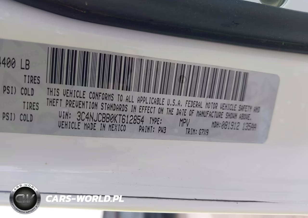 2019 Jeep Compass Altitude Fwd VIN:3C4NJCBB0KT612854 - 9