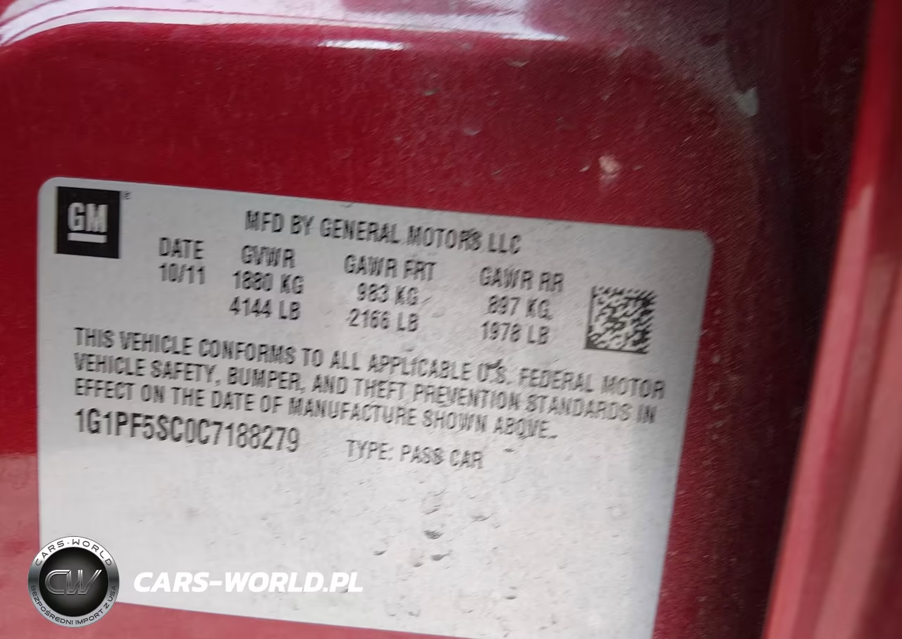 2012 Chevrolet Cruze 1Lt VIN:1G1PF5SC0C7188279 - 9