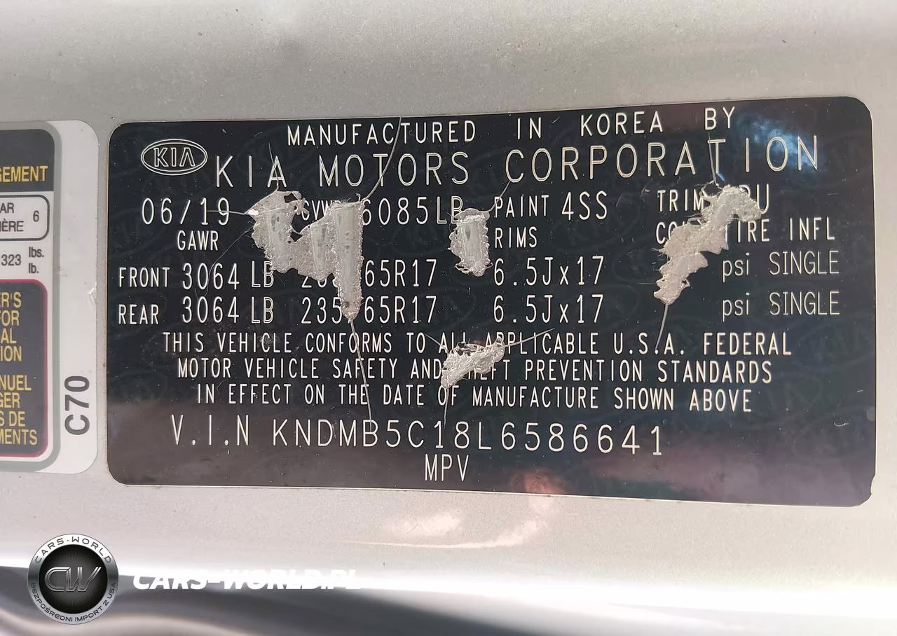 2020 Kia Sedona Lx VIN:KNDMB5C18L6586641 - 9