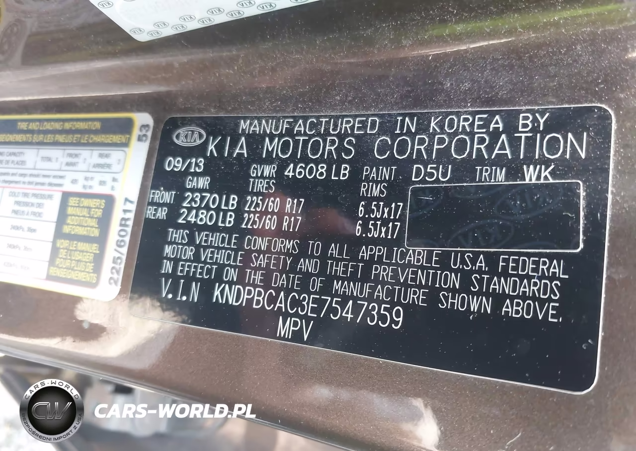 2014 Kia Sportage Lx VIN:KNDPBCAC3E7547359 - 9