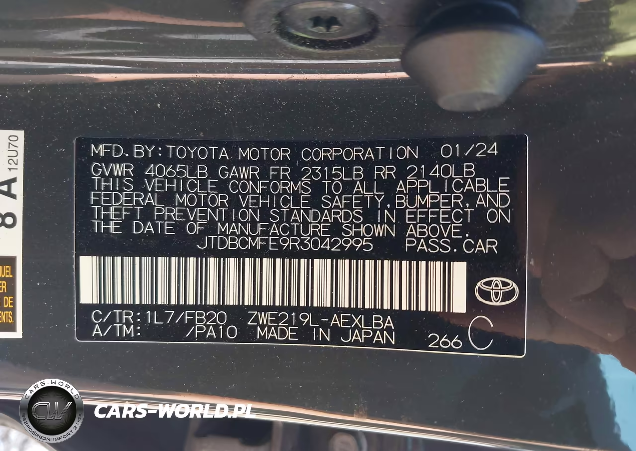 2024 Toyota Corolla Hybrid Le VIN:JTDBCMFE9R3042995 - 9