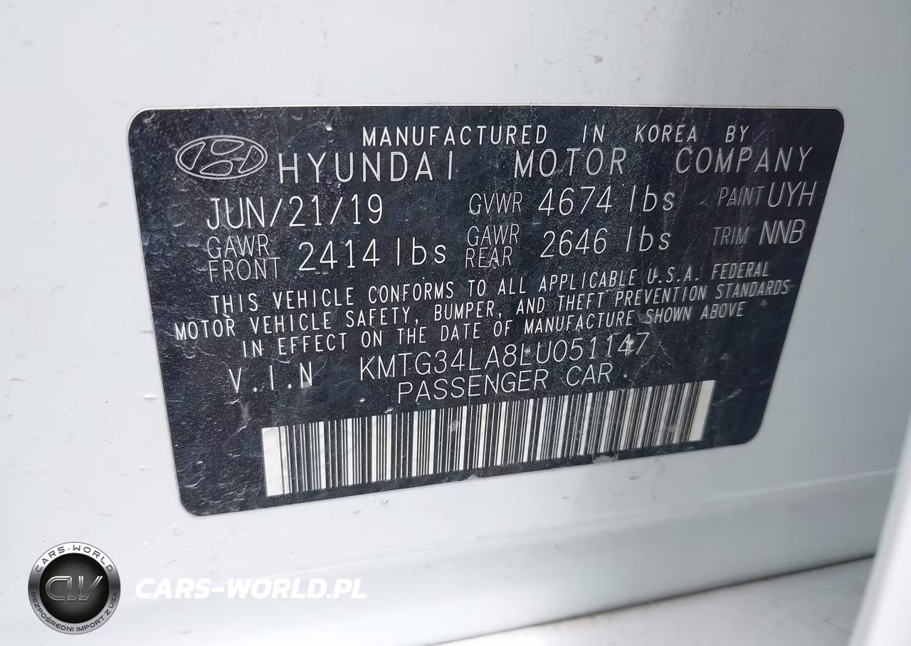 2020 Genesis G70 2.0T Rwd VIN:KMTG34LA8LU051147 - 9