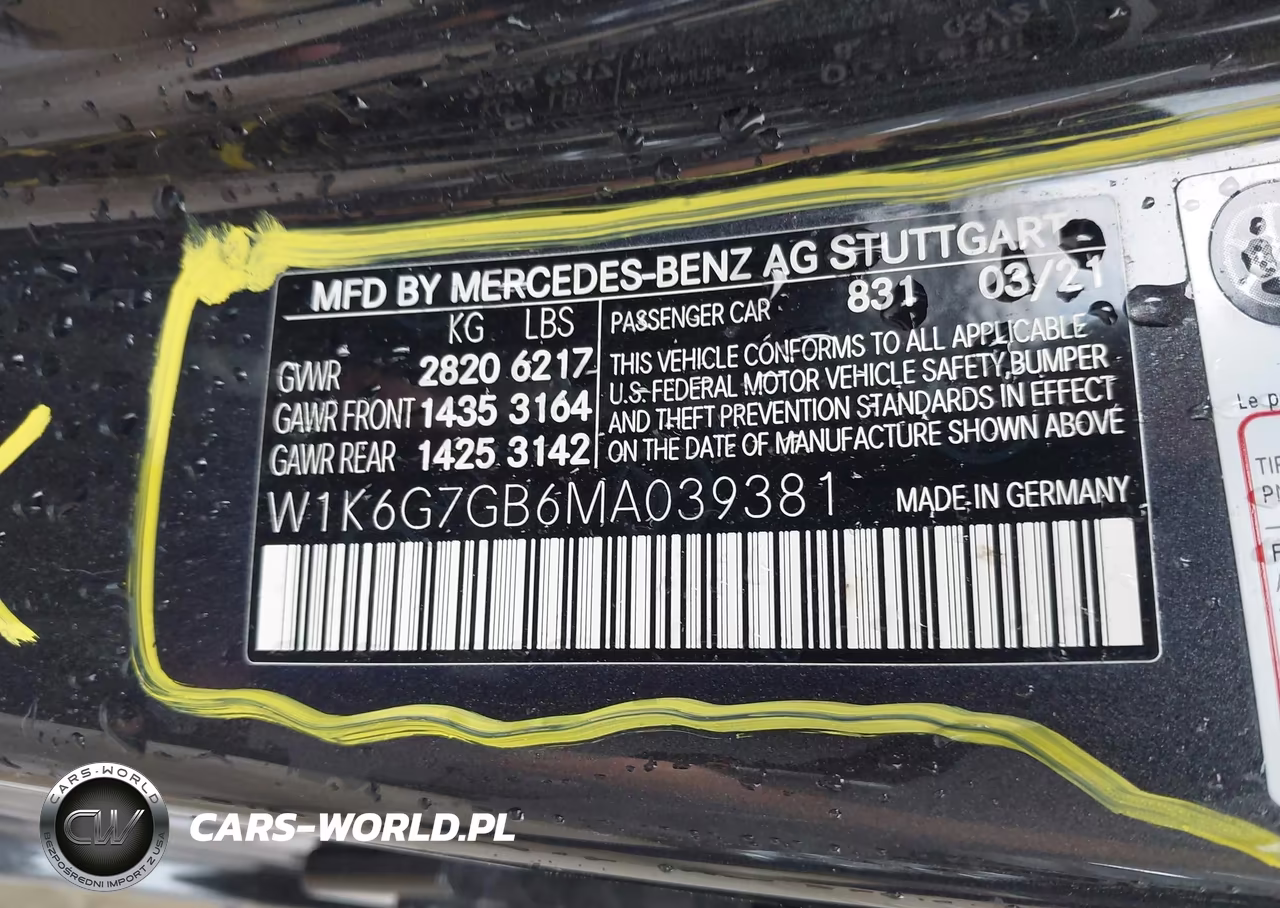 2021 Mercedes-Benz S 580 4Matic VIN:W1K6G7GB6MA039381 - 9