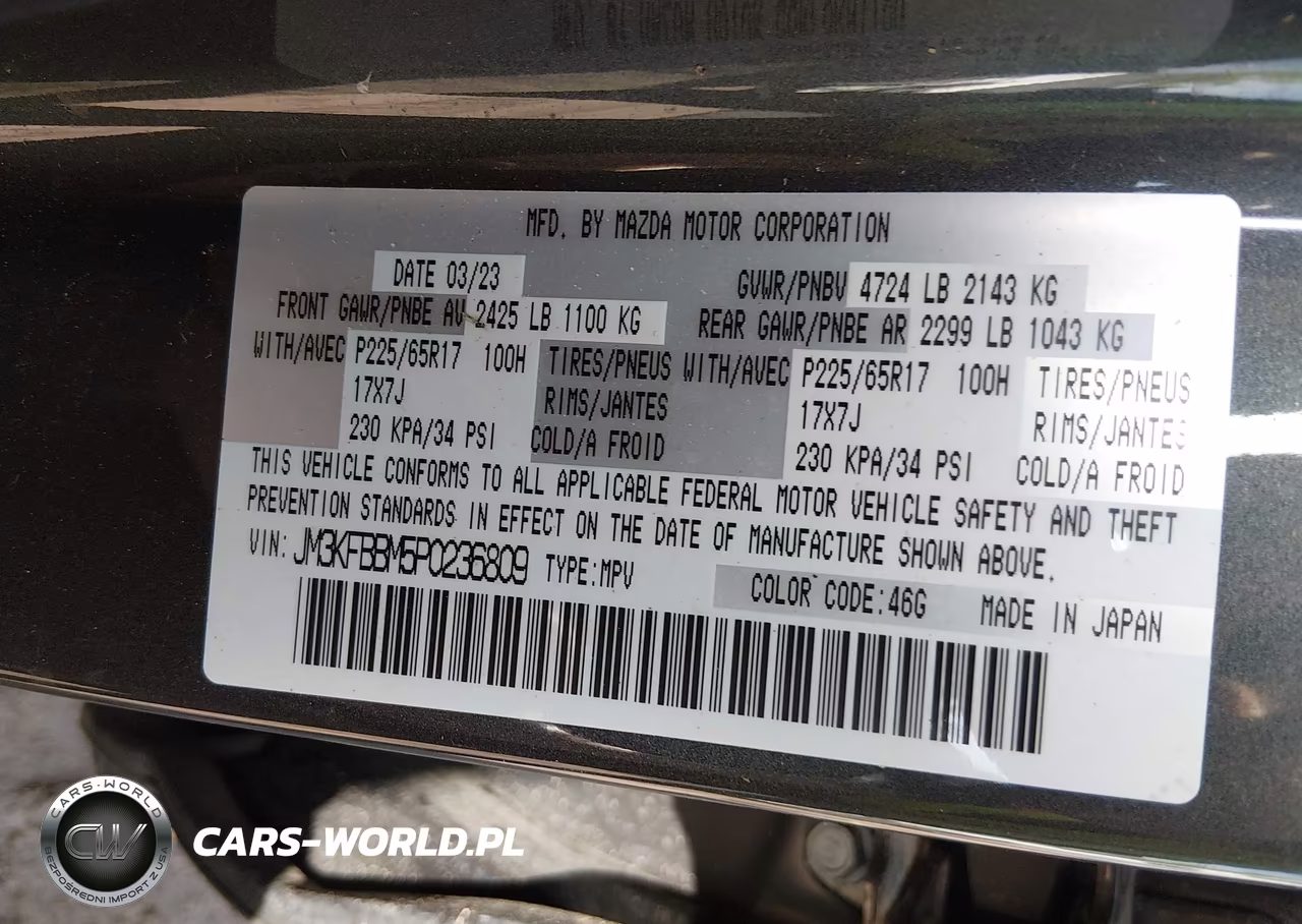 2023 Mazda Cx-5 2.5 S Select VIN:JM3KFBBM5P0236809 - 9