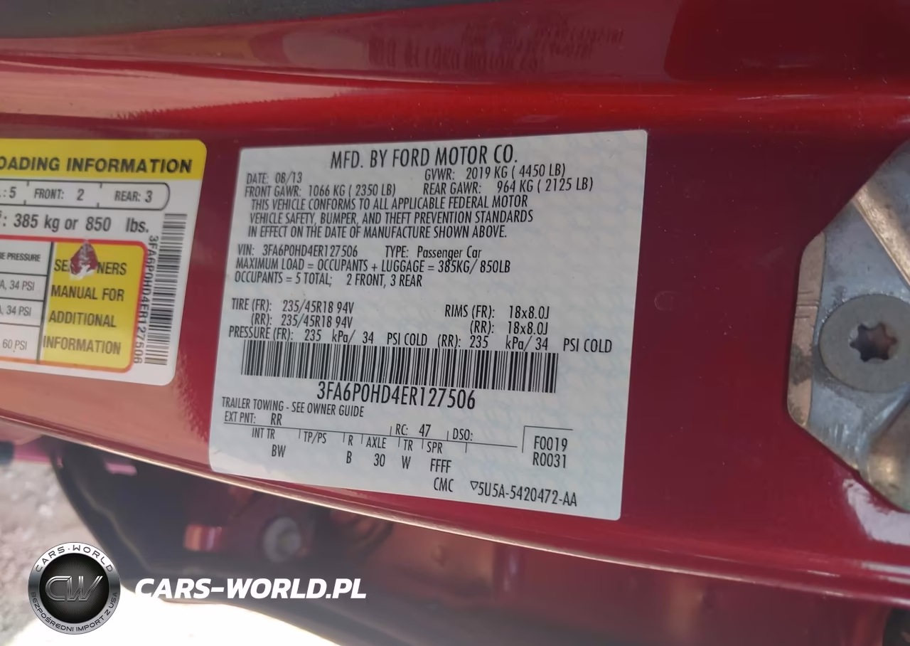 2014 Ford Fusion Se VIN:3FA6P0HD4ER127506 - 9