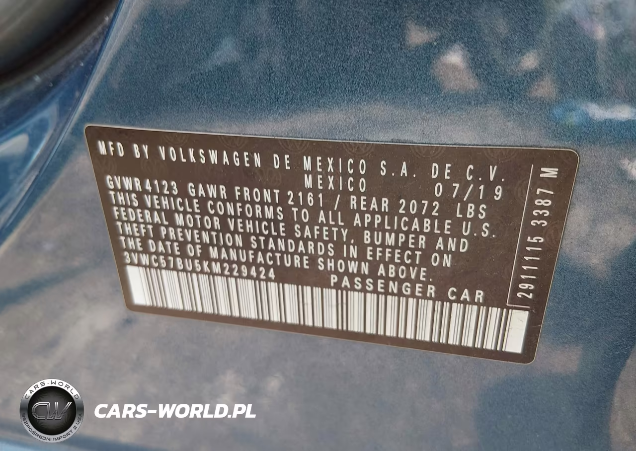 2019 Volkswagen Jetta 1.4T R-Line-1.4T S-1.4T Se VIN:3VWC57BU5KM229424 - 9