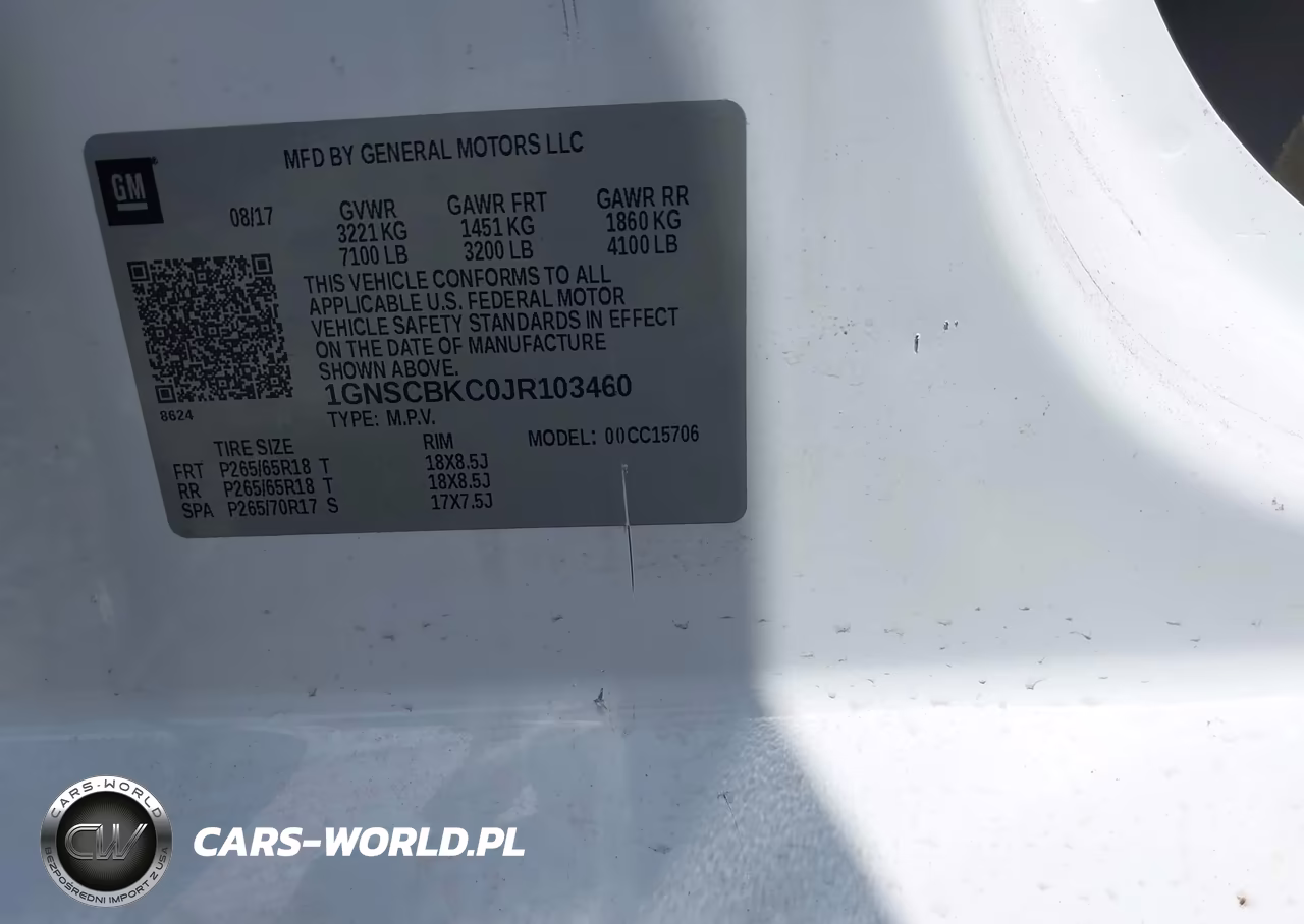 2018 Chevrolet Tahoe Lt VIN:1GNSCBKC0JR103460 - 9