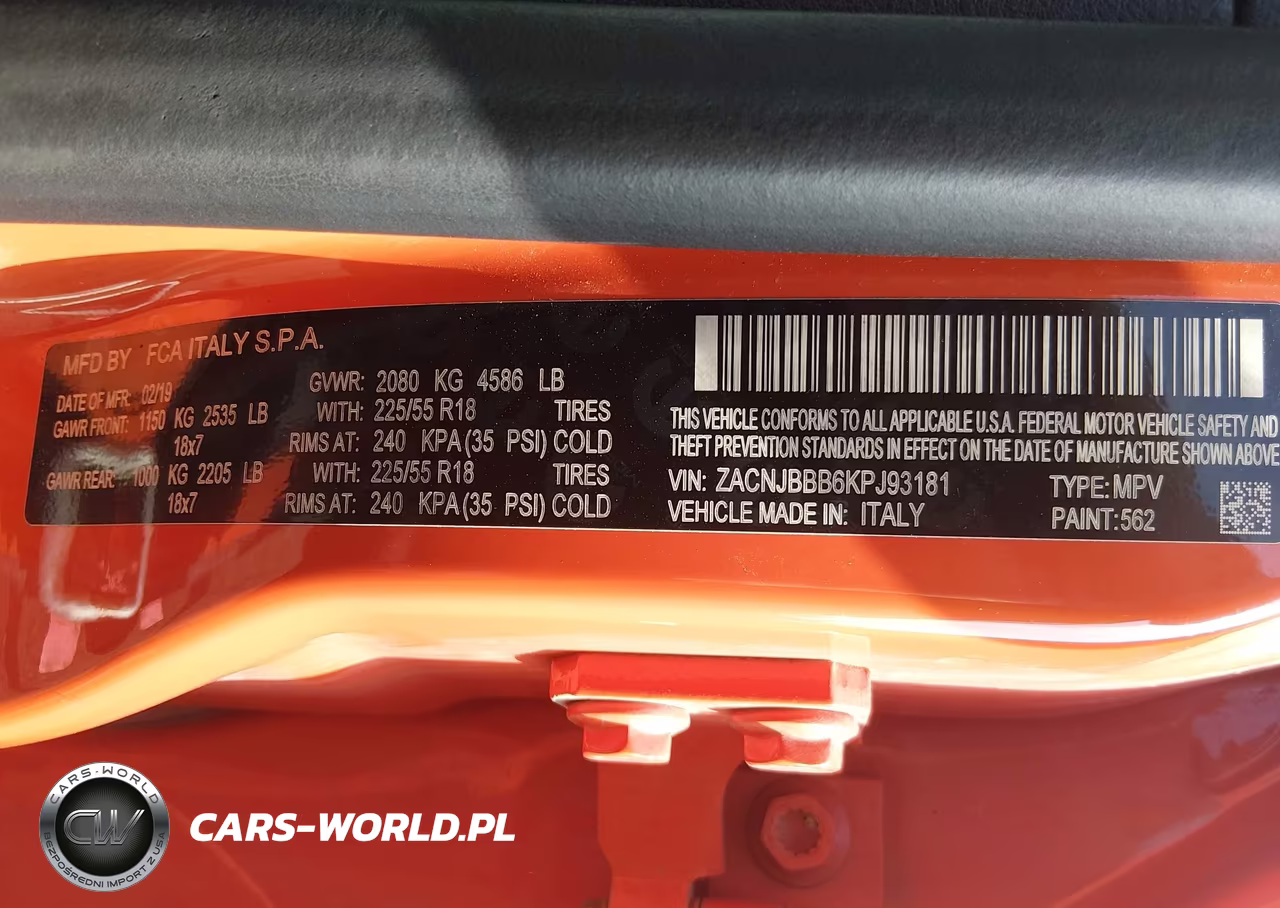 2019 Jeep Renegade Altitude 4X4 VIN:ZACNJBBB6KPJ93181 - 9