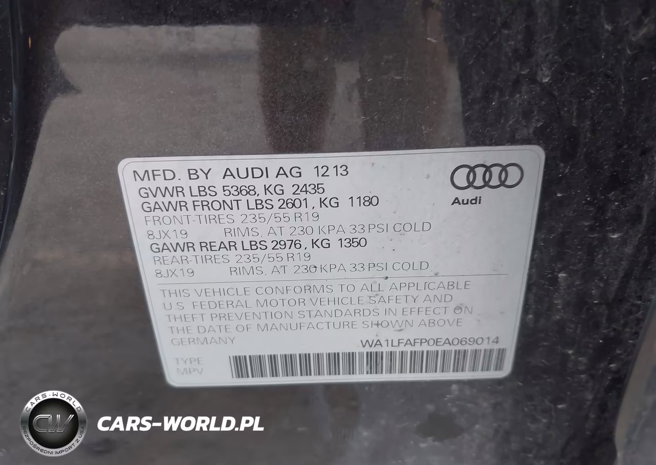 2014 Audi Q5 2.0T Premium VIN:WA1LFAFP0EA069014 - 9