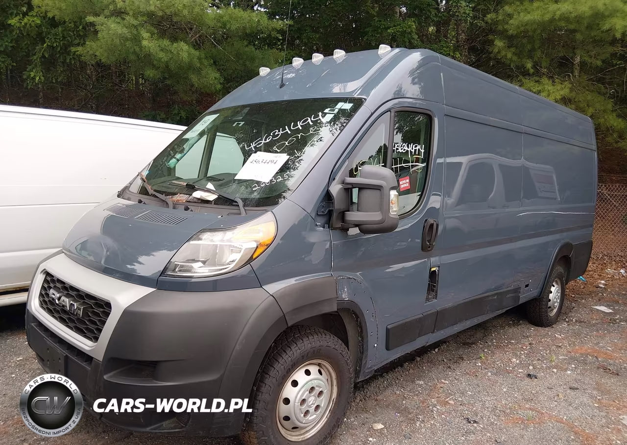 2020 Ram Promaster 3500 Cargo Van High Roof 159 Wb Ext VIN:3C6URVJG8LE124780 - 2