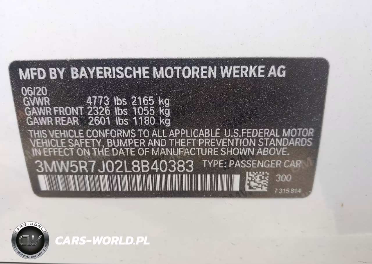 2020 BMW 330I xDrive VIN:3MW5R7J02L8B40383 - 9