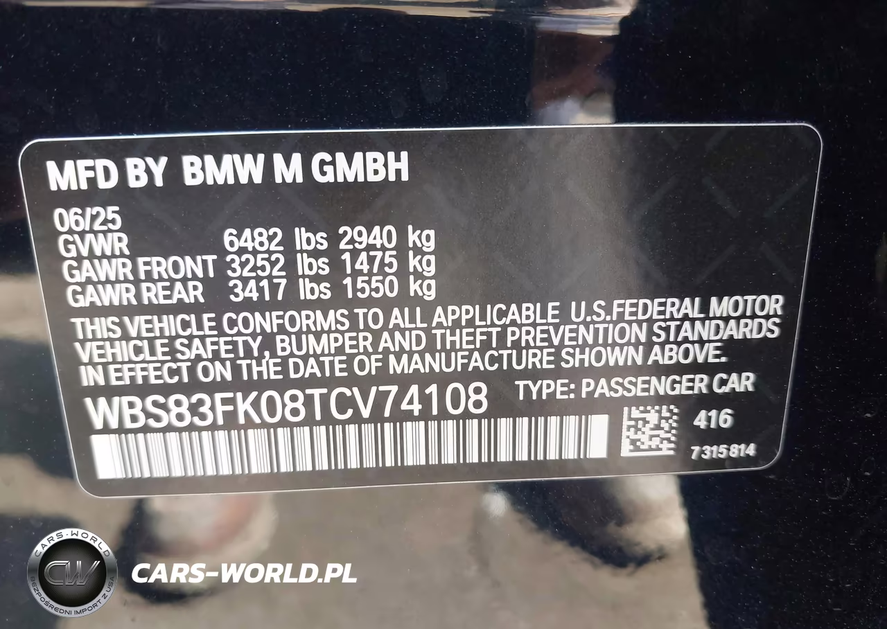 2026 BMW M5 VIN:WBS83FK08TCV74108 - 9