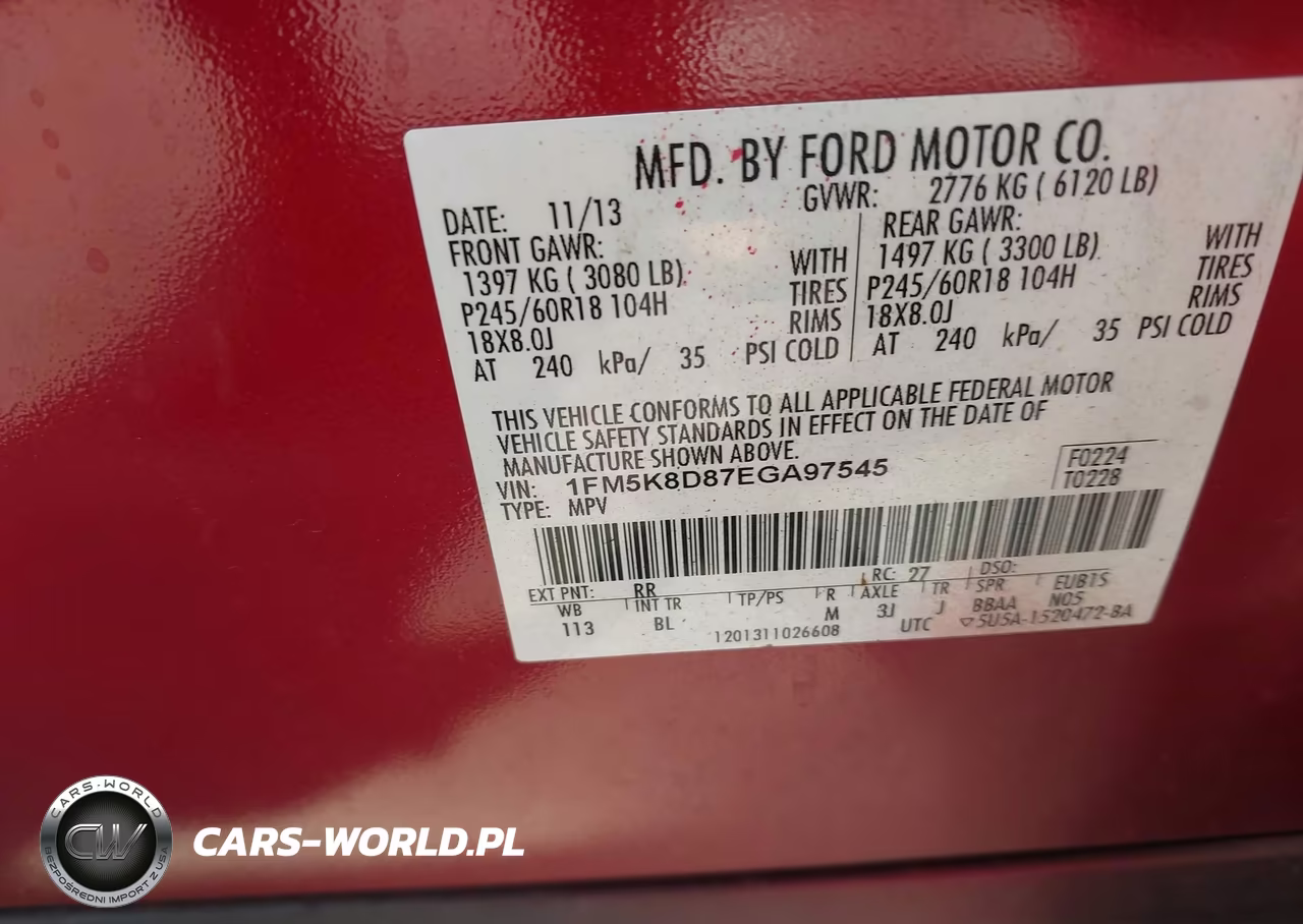2014 Ford Explorer Xlt VIN:1FM5K8D87EGA97545 - 9