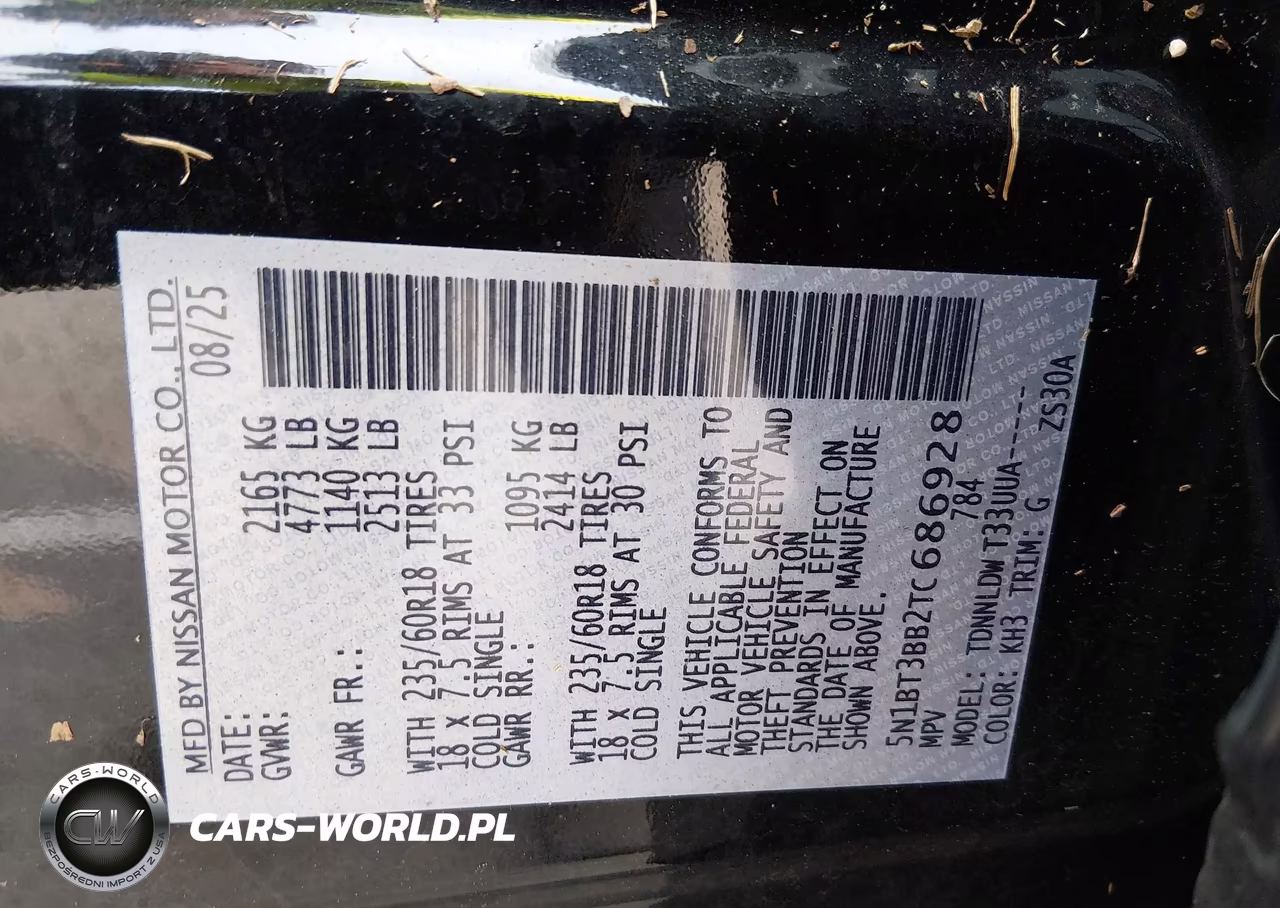 2026 Nissan Rogue Sv VIN:5N1BT3BB2TC686928 - 9