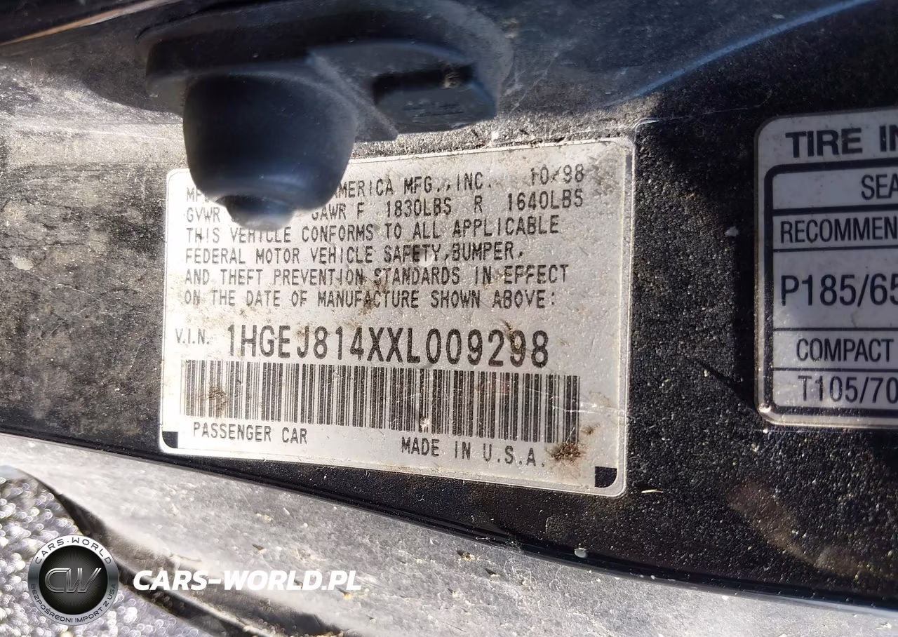 1999 Honda Civic Ex VIN:1HGEJ814XXL009298 - 9