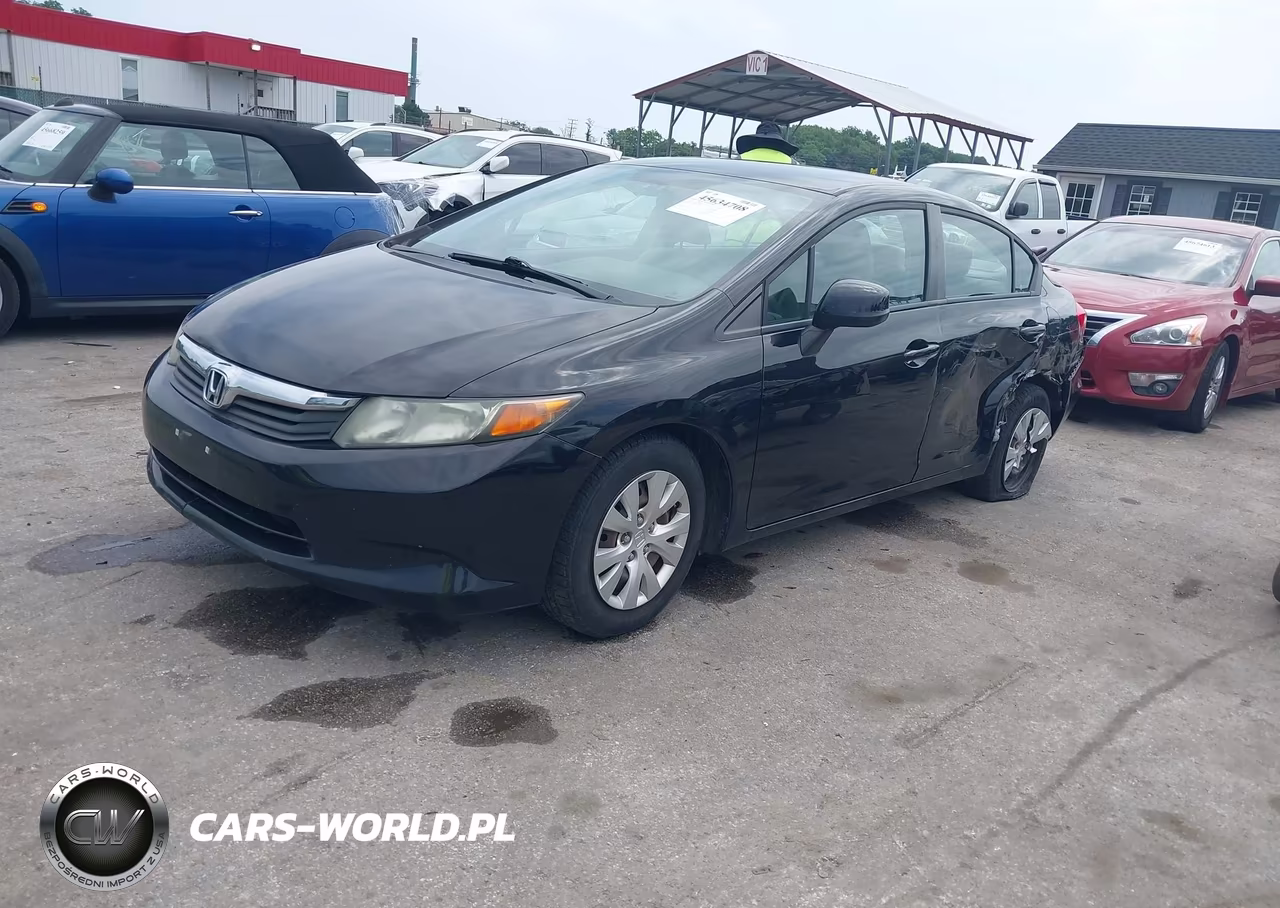 2012 Honda Civic Lx VIN:19XFB2F56CE383134 - 2