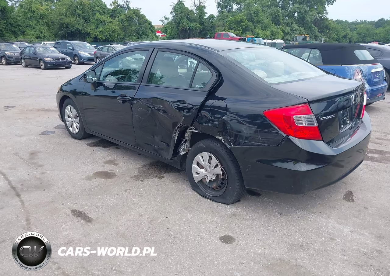 2012 Honda Civic Lx VIN:19XFB2F56CE383134 - 3
